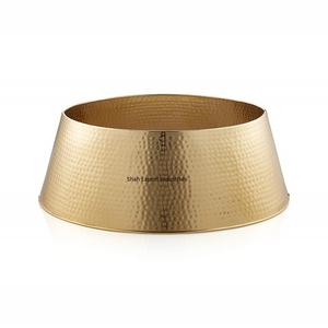 Best Seller Metal Gold <b>Christmas</b> Tree Collar Around Any <b>Christmas</b> Tree Decoration Hammered <b>Christmas</b> Tree Collar - Product Image 4