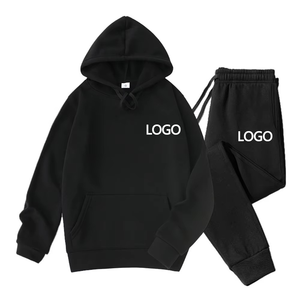 Personnalisez votre logo, sweats à capuche et pantalons deux pièces pour hommes et femmes, vêtements de sport décontractés mode printemps et automne, couple - Product Image 1