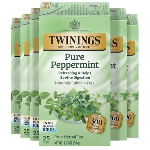 Té de Hierbas de Menta Pura Twinings en Bolsitas Individuales, 25 Unidades (Paquete de 6) 150 Bolsitas de Té - Product Image 4