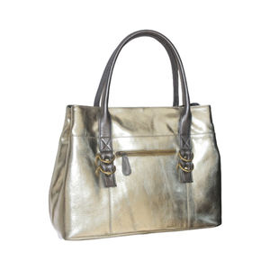 กระเป๋าสะพายไหล่หนังแท้สำหรับผู้หญิง, กระเป๋าซิปมีที่จับสองอันทันสมัยสำหรับฤดูใบไม้ร่วง/ฤดูใบไม้ผลิ/ฤดูร้อน/ฤดูหนาวสไตล์2022 - Product Image 3