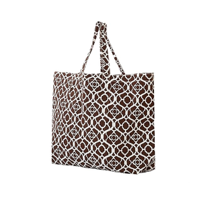 กระเป๋าช้อปปิ้งทำจากผ้าฝ้ายย้อมสีพร้อมที่จับผ้าใบเป็นมิตรกับสิ่งแวดล้อมพิมพ์ลาย - Product Image 1