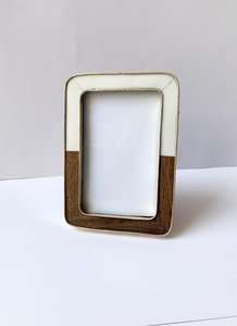 Haute qualité luxe Design bois résine et laiton cadre Photo pour la décoration intérieure artisanat à la main photo mur affichage décor par adresse artisanat - Product Image 3