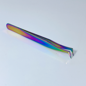 แหนบขนตาปลอมสแตนเลสคุณภาพดีตรงและโค้งแหนบขนตาด้านบนอุปกรณ์ต่อขนตา - Product Image 4