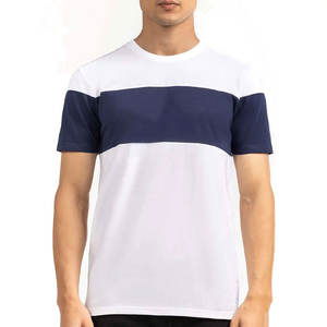 Hombres puro algodón hombres camisetas Slim Fit manga corta último estilo hombres camisetas para venta en línea - Product Image 1