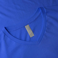 T-shirts col V à séchage rapide personnalisés de haute qualité pour hommes T-shirt blanc imprimé en coton Pima avec logo