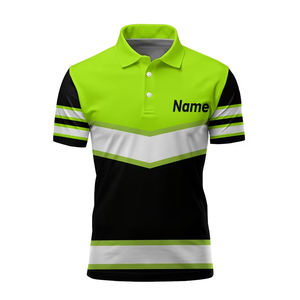 Hot <b>Sale</b> Custom Construction Cotton High Visibility Reflective Safety Workwear Hi Vis Work Polo Shirt - Product Image 1
