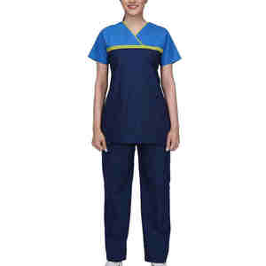 Conjunto de Uniforme Médico para Enfermeras, Ropa de Trabajo Médica, Fabricación OEM ODM, Top y Pantalones Elásticos Suaves, Exportación de Ropa al Por Mayor - Product Image 5