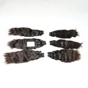 Extensiones de cabello humano ondulado indio y vietnamita alineado con cutícula Virgen sin procesar de alta calidad al por mayor estilo recto - Product Image 2