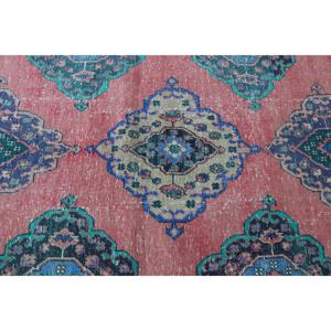 พรมวินเทจขนาด 3.5x12.1 ฟุต พรมตุรกี พรมโมร็อกโกสีแดง ทำจากขนสัตว์ - Product Image 5