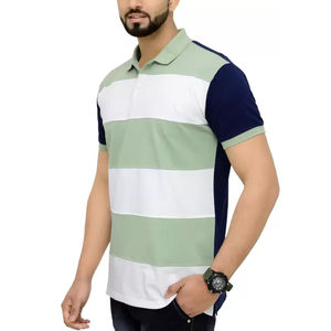 Polos à la mode pour hommes tenue décontractée meilleure vente coupe confortable polo uni pour hommes en vente en ligne OEM ODM entretenu - Product Image 2