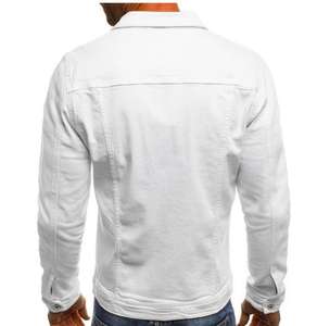 Veste en jean personnalisée en gros, veste en jean pour hommes, 100% coton, vestes en jean denim, couleur unie, teinture, manches longues, jeans - Product Image 5