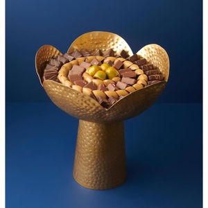 Cuenco de Chocolate con Material de Metal dorado exclusivo, diseño elegante, redondo de Chocolate cuenco, soporte para postres y dulces para uso en restaurantes de Hotel - Product Image 2