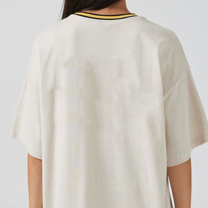 Maillot Boxy de luxe personnalisé à épaules tombantes en maille polyester vintage à sublimation pour femmes maillot éventail Boxy - Product Image 5