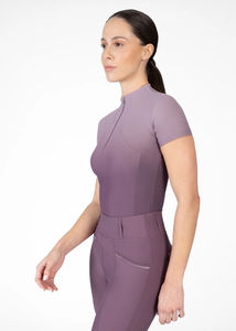 Camiseta de Equitación para Mujer OEM, Ajuste Atlético, Tejido Elástico Transpirable, Camiseta de Manga Corta para Montar a Caballo - Product Image 2