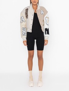 Veste de football universitaire à col montant personnalisable pour hommes avec broderie imperméable et coupe-vent de haute qualité - Product Image 6