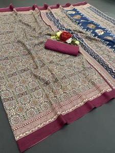 Diseñador indio Dola SIlk Superventas Fancy Jari Work Ropa étnica Look Saree Más de moda Exportación Sexy Blusa Exclusiva Boutique - Product Image 2