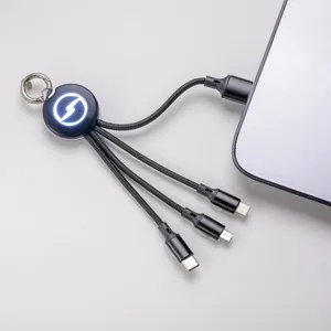 Set di Cavi di Ricarica USB Lightning Type C LED Personalizzati Promozionali - Product Image 2