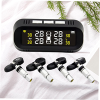 Pare - brise solaire TPMS système de surveillance de la pression des pneus alarme de pression des pneus sans fil pour voiture ca