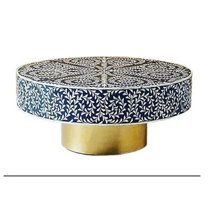 Mesa de centro con incrustaciones hechas a mano de estilo moderno para decoración del hogar, muebles de sala de estar - Product Image 1