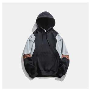 Alta calidad gota hombro Streetwear pulóver venta al por mayor personalizado sudaderas con capucha bordado Logo en blanco hombres Sudadera con capucha - Product Image 4