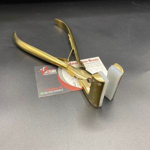 Precio de fábrica Cinta de calidad superior en herramientas de extensiones de cabello Cinta dorada ins Alicates Herramienta de abrazadera para instalación de cinta de extensión de cabello - Product Image 3