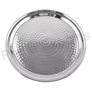 Plaque de charge martelée Plaque de charge conçue C-Base naturelle pour les tables de ferme et Boho - Product Image 2