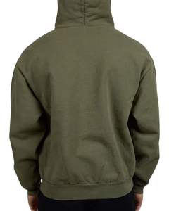 Sudadera con capucha vintage lavada verde, Jersey personalizado de gran tamaño, Sudadera con capucha pesada para hombre y mujer, OEM a granel - Product Image 2