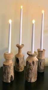 Support de bougie en bois écologique fait à la main pour la décoration de Noël avec une surface lisse et un matériau en bois naturel de haute qualité - Product Image 2