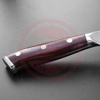 Couteau à filet damassé fait à la main personnalisé Couteau de chef et de cuisine en acier damas avec manche en bois à vendre