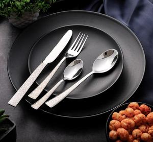 Juego de cubiertos de acero inoxidable de diseño clásico con mango trenzado Cubiertos perfectos para comedor de mesa y uso en cocina de boda - Product Image 4