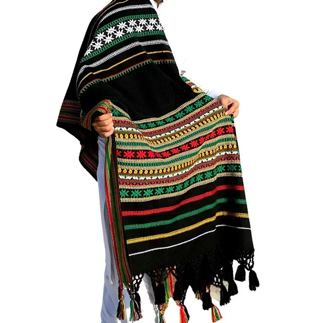 Chales de lana Pashmina _ chal de Pashmina colorido de lana de alta calidad para mujer