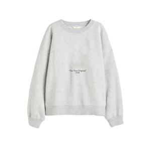 Sweat-shirts à col ras du cou avec logo personnalisé unisexe, épaules tombantes, coton biologique surdimensionné, nouveauté, pull lourd à vendre - Product Image 1