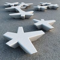 Design Urbain Tendance Personnalisé en Ciment – Minimaliste, Durable, pour Extérieur, Villa, Parc – Décoratif, Moderne, Unique – Vente Directe Usine Vietnam
