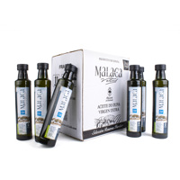 Pack de 12 Huiles d'Olive Extra Vierge Malaca Vetus Coupage Hojiblanca Picual d'Espagne pour la Cuisine et les Vinaigrettes 250ml