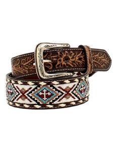 Ceinture Western MesaHorizon en cuir artisanal perlé avec boucle en alliage de qualité - Approvisionnement en gros de Divine International - Product Image 2