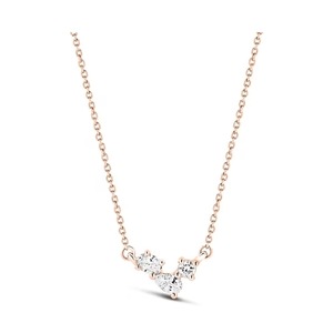 Collar con Colgante Solitario de Diamante Cultivado en Laboratorio, 0.25 Quilates, Oro Sólido de 14K, Corte E-VS2, para Bodas y Eventos - Product Image 1