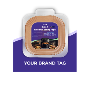 Livraison rapide haute sécurité Air friteuse carte de visite ensemble de cuisson 220C résistant à la chaleur Kraft carton doublure huile fantaisie carton - Product Image 1