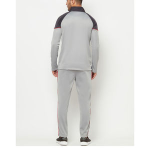 OEM/ODM Survêtement respirant à fermeture éclair pour homme Logo sérigraphié personnalisé Coupe décontractée Vêtements d'hiver Survêtement pour homme performance - Product Image 3