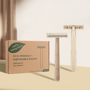 <span class=keywords><strong>Maquinilla</strong></span> de Afeitar Desechable Ecológica de Doble Hoja Baili DB-P1A, Fabricada con Paja de Trigo Biodegradable, para Uso Facial y Corporal, para Hombres y Mujeres, Venta al Por Mayor - Product Image 2