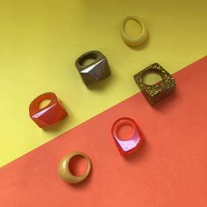 Anillos de Resina con Diseño Impermeable, Atractivos y de Calidad Admirable, Ideales para Fiestas, Anillos de Resina de Lujo - Product Image 1