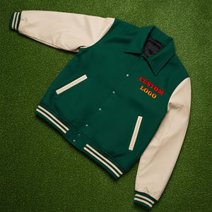 Vestes universitaires pour hommes de haute qualité, fabrication en gros, broderie personnalisée, corps en laine, longue, imperméable, à capuche, veste d'hiver - Product Image 1