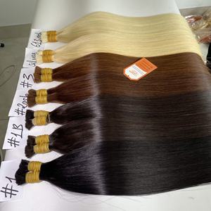 Ventes en gros de mèches de cheveux humains en vrac, lisses, de différentes couleurs, soyeuses, de qualité 12A, fournisseur de cheveux de premier ordre - Product Image 3