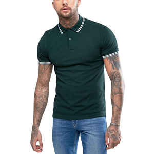 Polo de algodón de manga corta para hombre, camisa de golf de talla grande con logotipo personalizado para uniformes de trabajo de marca o trajes de equipo y evento - Product Image 6