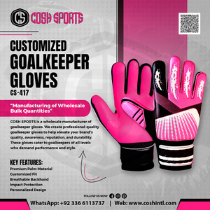 Soccer Goalkeeper <b>Gloves</b> with Light Blue High-Grip Latex Palm, 3D <b>Silicone</b> Injected Backhand Punch Zone - Product Image 6