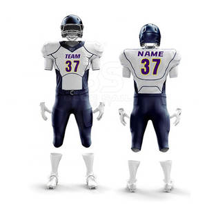 Uniforme de fútbol americano con impresión de nombre y número para adultos y jóvenes Conjunto de camiseta de fútbol americano todo en uno - Product Image 6