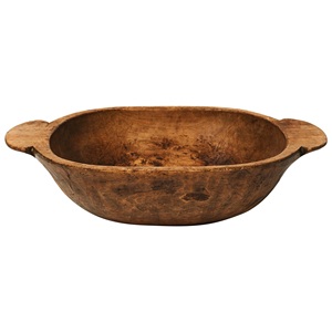 Cuenco de madera Natural reutilizable para ensalada, tazón de madera claro decorativo, diseño a la moda - Product Image 2