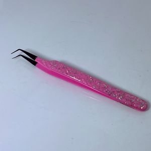 Pinzas para pestañas postizas pinzas personalizadas suministros de extensión de pestañas pinzas de punta de fibra - Product Image 2