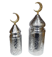Ensemble de 2 bols en cristal couleur or pour mosquée, qualité supérieure, tailles et formes personnalisées, style moderne, décoration intérieure, prix de gros