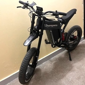 Bicicleta eléctrica de 20'' y 60V de largo alcance, con neumáticos gruesos y suspensión completa, en buen estado. - Product Image 1