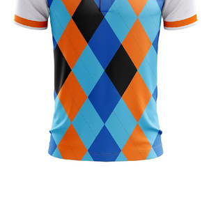 Maillot de cricket imprimé par sublimation avec col et fermeture demi-boutonnée, design haut de gamme, service OEM - Product Image 5